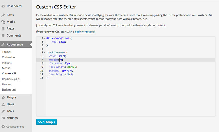 custom-css-editor